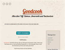 Tablet Screenshot of goodcook.de
