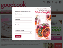 Tablet Screenshot of goodcook.com